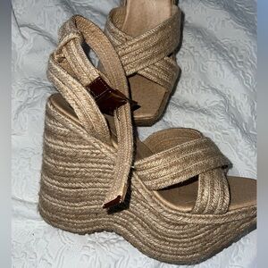 Women's Tan Platform Wedges
